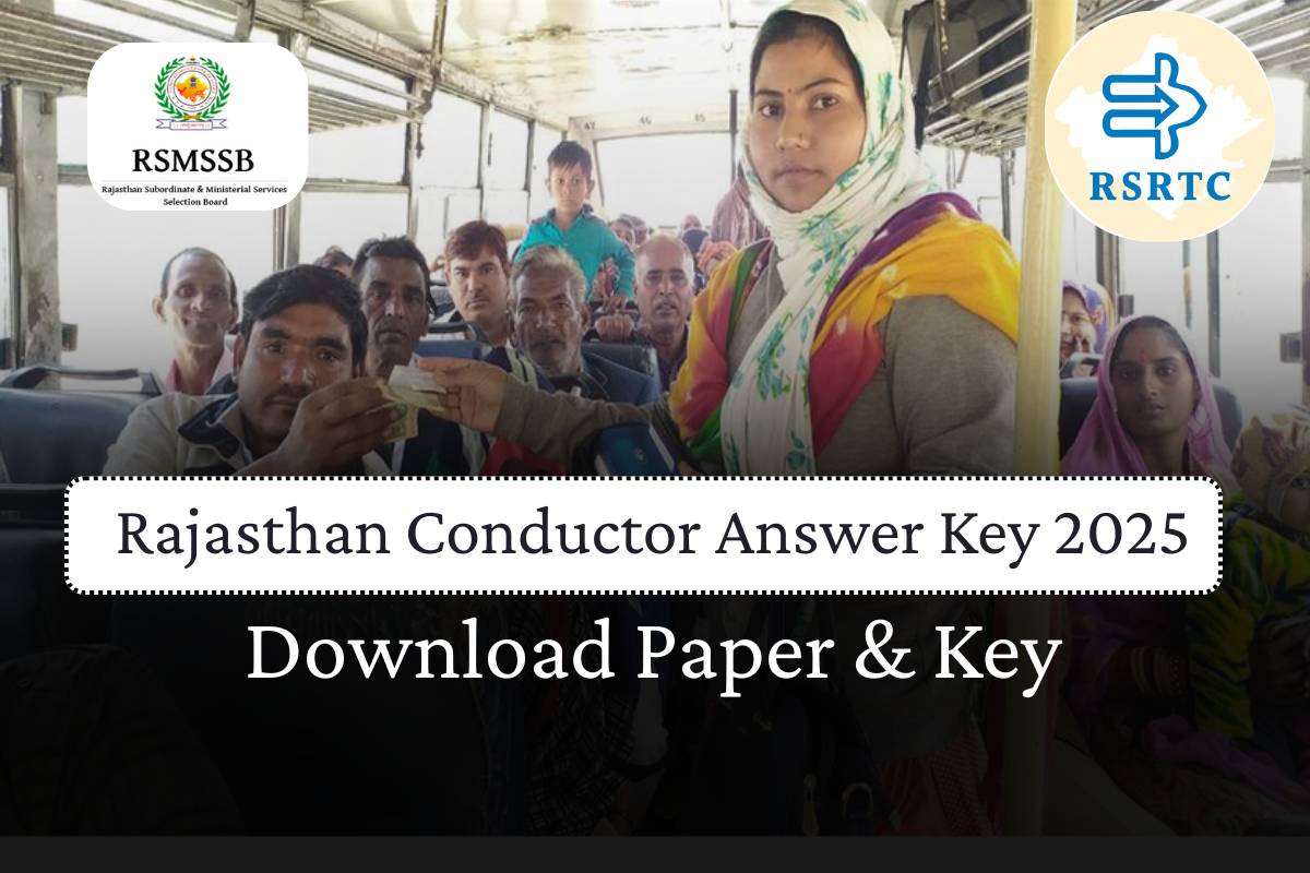 Rajasthan Conductor Answer Key 2025